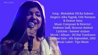 Download lagu Mohabbat Dil Ka Sukoon Full Song With Lyrics By Al... mp3