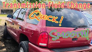 Transmission Fluid Change with Filter and Gasket Change too on a Dodge Durango, 318 5.2L v8, 1999.