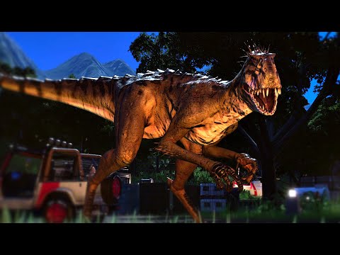 Scorpios Rex Vs Indoraptor ! Camp Cretaceous Jurassic World Evolution 2 DLC | Battle Of The Hybrids