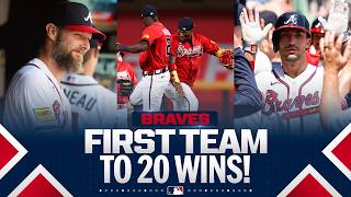 Beasts of the NL East! The Atlanta Braves are the 1ST TEAM to reach 20 wins in 2026! ????