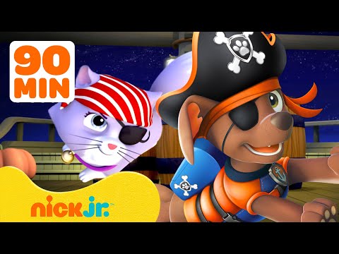 PAW Patrol Animal Rescue Missions in Adventure Bay! #2 🐮🐱 | 90 Minutes | Nick Jr.