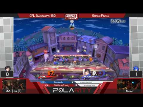 CFL Smackdown 130 WiiU - MVG | Dyr (Diddy Kong) vs Manny (Sonic) - Grand Finals