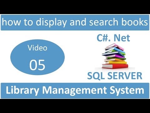 how to display and search books in library management system