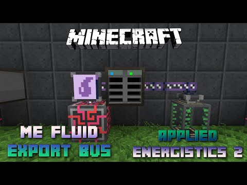 Me Fluid Export Bus 📀 Minecraft Applied Energistics Tutorial 1.16.5 📀 English 📀 #Minecraft