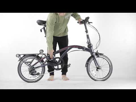 DAHON Curl i4 大行超迷你卷型折叠车展开折叠教学