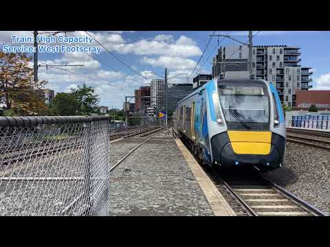 Trains at Middle Footscray