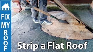 Strip a Flat Felt Roof - Replace a flat roof