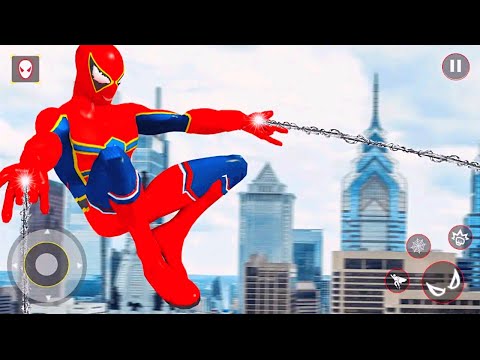 Flying Spider Rope Hero Crime Simulator | Best Miami Gangster Fighting Battle Android Gameplay