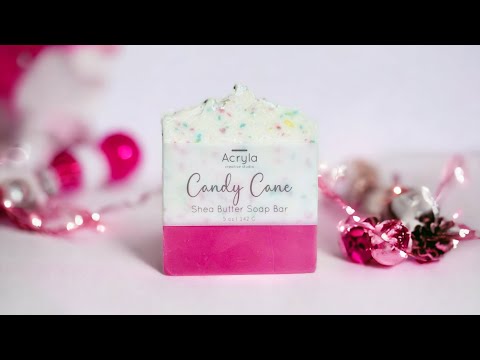 Making Candy Cane Soap with Brambleberry Fragrance Oil - Confetti Cake - Soap Art - #soapmaking