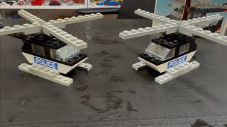 Building Vintage LEGO Legoland Set 618/628 Police Helicopter From 1977
