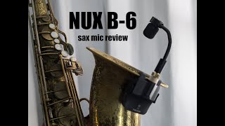 Video thumbnail for Nux B-6 $200 Wireless Sax Mic Review - Worth It? by Julian Brezon Music