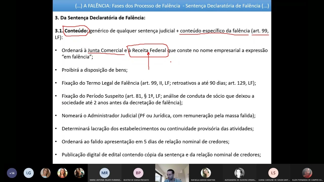 FEF - 6o Sem - Falimentar - Aula 8