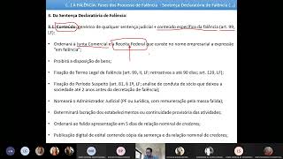 FEF - 6o Sem - Falimentar - Aula 8