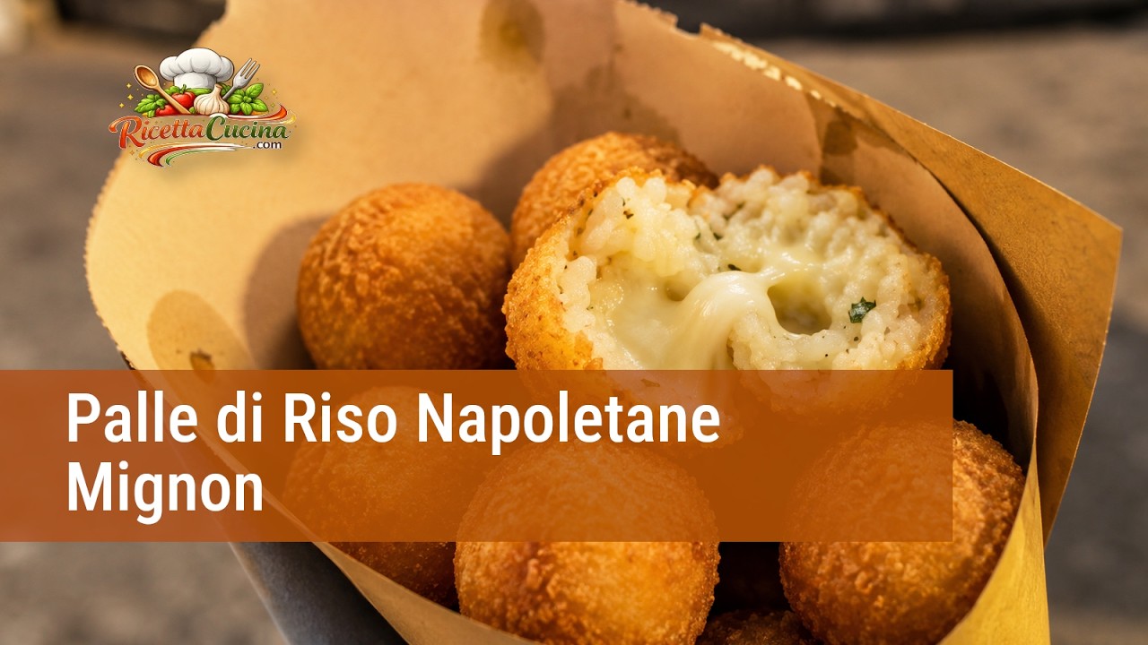 Anteprima video di Video Ricetta Palle di Riso Napoletane Mignon