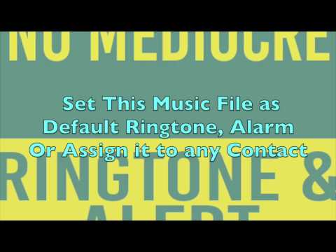No Mediocre Ringtone and Alert Video