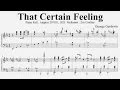 George Gershwin : That Certain Feeling (1925)