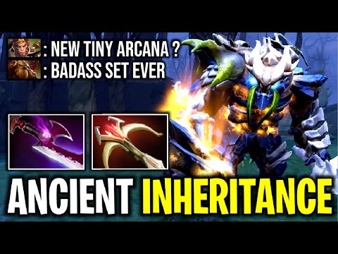 NEW ARCANA..?! Ancient Inheritance Epic New Set Tiny TI10 7.27 | Dota 2