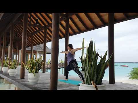 Morning yoga with Aziza Maldives