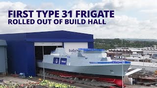 Royal Navy's HMS Venturer rolled out from the build hall in Rosyth