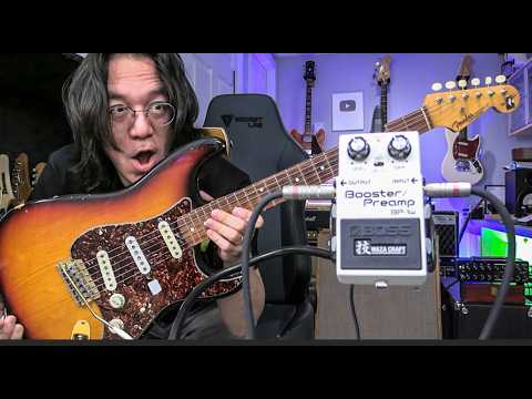 Boss BP-1W WAZA Booster Preamp Pedal Demo