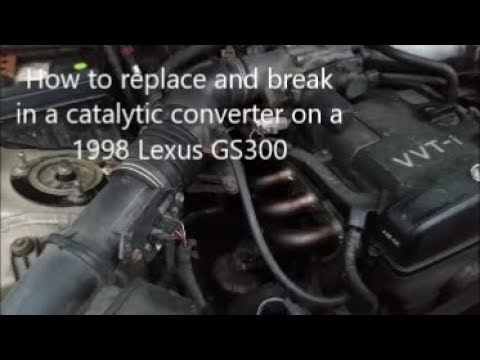 How to replace the front catalytic converter on a 1998 Lexus GS300