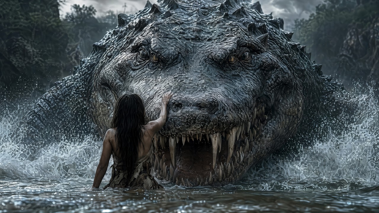 【2026 Newest Movie】Prehistoric Giant Crocodile 🐊 Devours Treasure Hunters Alive 😱
