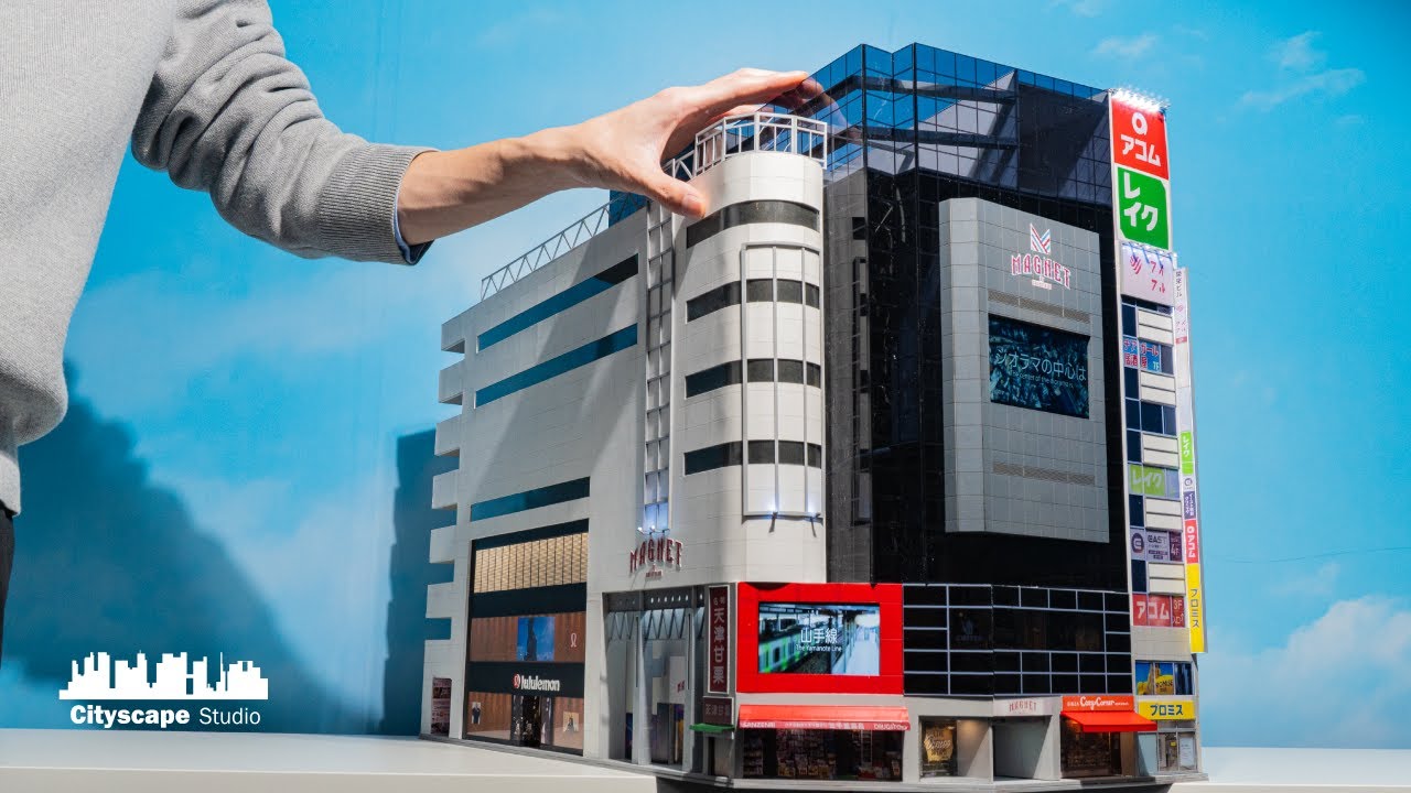 【渋谷ジオラマ#1】渋谷駅前のビル MAGNET by 109を作る【HOゲージ】