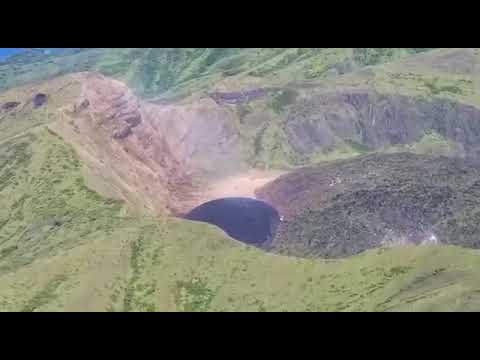 The growing lava dome of La Soufrière Volcano St Vincent Sunday 3rd January 2021.news784.com