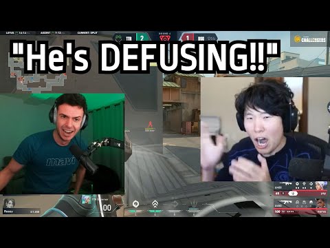 SEN Tarik & Disguised Toast Reacts to 1v5 "NINJA DEFUSE" on DSG...