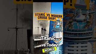 Titanic vs Modern Cruise Ship!🚢#titanic #iconoftheseas #cruiseship #comparison #bigship #shorts