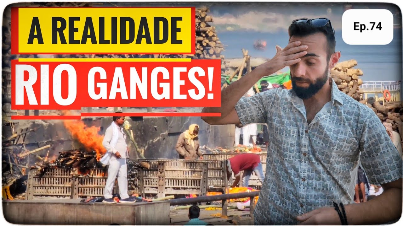 PORQUE eles QUEREM BANHAR aqui? Varanasi