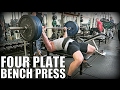 4 PLATE BENCH PRESS PR ATTEMPT!! 397lbs (180kg)