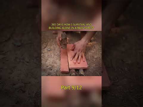 365 DAYS HOW I SURVIVAL AND BUILDING ALONE IN A RAIN FOREST #primitiv    #build #build #builder