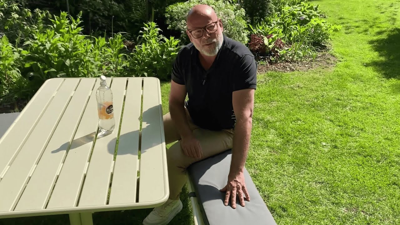 MaximaVida picknicktafel kussenpakket Antro 200 x 30 x 4 cm - 2 stuks - waterafstotend