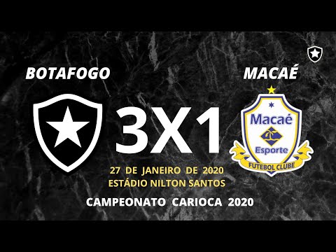 Botafogo 3x1 Macaé Campeonato Carioca 2020