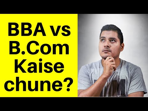 BBA vs B.Com | Kya kare? kounsa choose kare? By Vicky Shetty Video