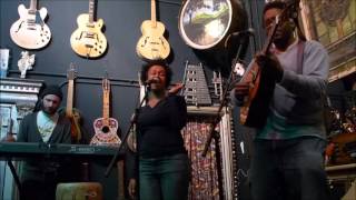 Meklit & Quinn - LIVE at Steve's Guitars - "I was Made to Love Her, by Stevie Wonder