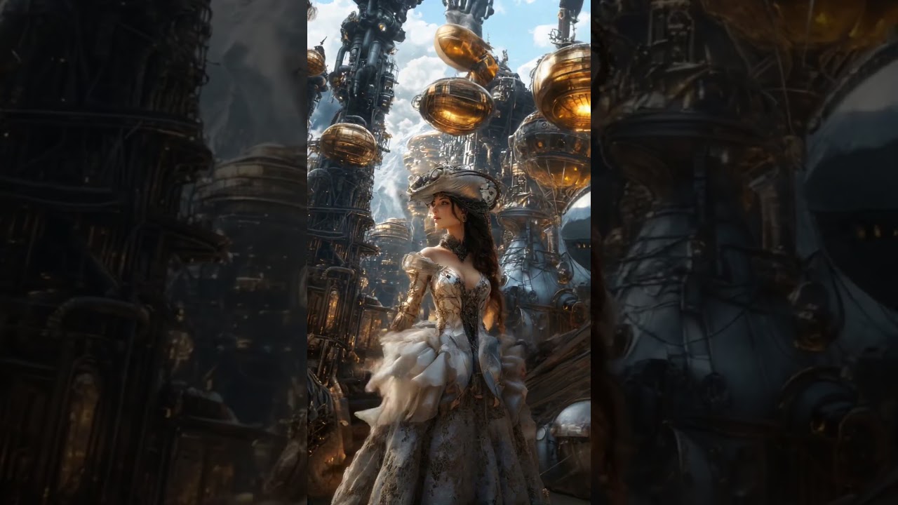 Steampunk Allure ll #ai #aiart #midjourney #aivideo #woman #steampunk