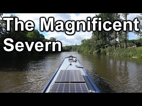 107. Narrowboat journey from Stourport to Hawford Junction (Droitwich Barge canal) - River Severn