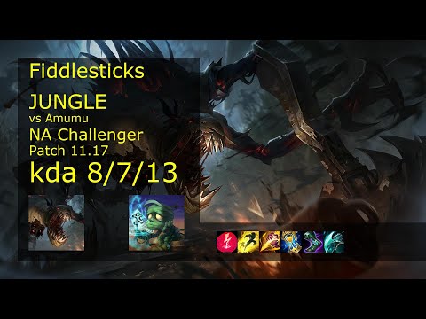 Fiddlesticks Jungle vs Amumu - NA Challenger 8/7/13 Patch 11.17 Gameplay