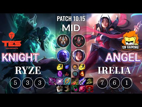 TES knight Ryze vs SN Angel Irelia Mid - KR Patch 10.15