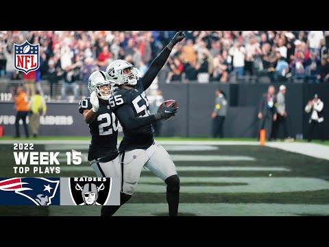 Raiders’ Top Plays vs. New England Patriots | Week 15 | NFL