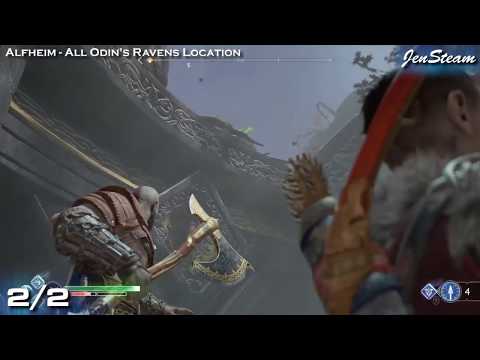 God of War All Odin's Ravens in Alfheim (Allfather Blinded Trophy)