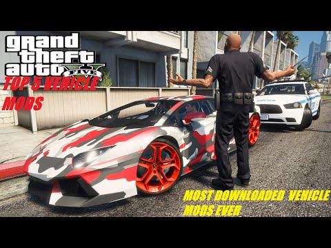 GTA V - Top 5 Most Downloaded Car Mods - 4k