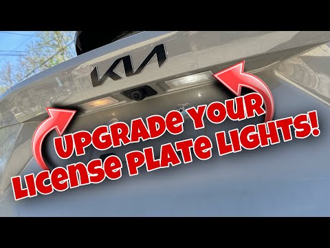 How To Upgrade Your License Plate Lights to LED!! (2021-2023 Kia Sorento / MQ4)