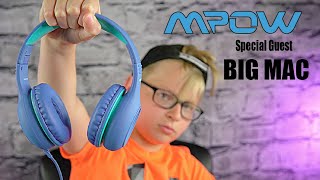 MPOW CH6S wired Kids Headphones! HD Sound sharing with volume controls for safety!