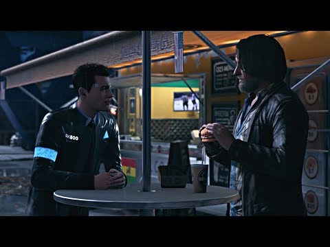 Detroit: Become Human - Connor's Awkward Lunch with Hank (All Options)