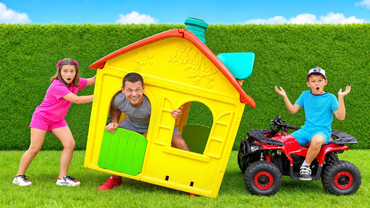 Sofia and Dad Build the Most Amazing House