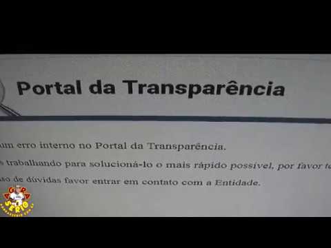 Portal da Transparência não está funcionando no Governo Ayres Scorsatto