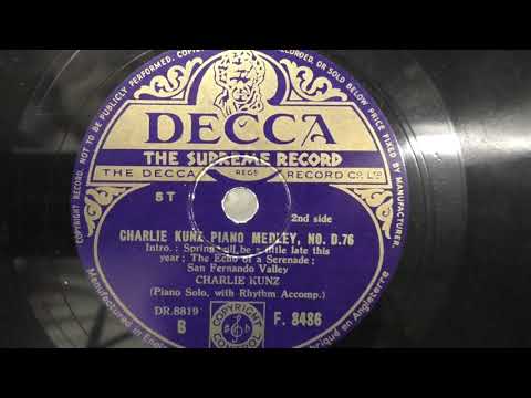 Charlie Kunz: Piano medley nr. D 76. part 2. (1944).